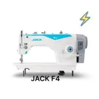 Máquina plana mecatrónica liviana JACK F4 con motor servo incorporado, luz LED y posición de aguja automática, ideal para costura en telas livianas y pesadas