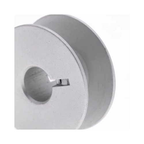 Carretel en aluminio 55623A para máquina de coser plana, tipo L, venta por unidad.