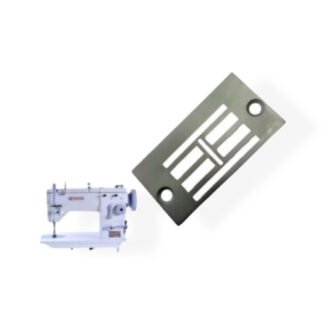 Planchuela 543977A para máquina 20U Zig Zag 12mm, repuesto original para mejorar el movimiento de la tela y lograr costuras precisas.