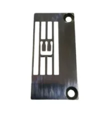 Planchuela collarín E3827QX para máquina industrial Siruba, ideal para costuras rectas en cuellos, puños y ribetes.
