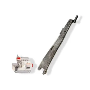 Brazo prensatela metálico para fileteadora industrial KS01QX, ideal para sujetar la tela al coser