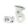 Cuchilla móvil B2421-280-OAO para presilladora Juki 1850, repuesto metálico para cortes precisos y limpios.