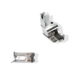 Prensatela Robot 1/16x1/4 modelo 211-14 para máquinas industriales, ideal para costuras precisas cerca del borde.