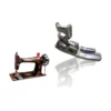 Prensatela para máquina de coser familiar 63035, accesorio metálico para costuras rectas y trabajos domésticos.
