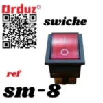 Switch para servo motor SM-8, diseñado para garantizar un control preciso, durabilidad y rendimiento confiable en aplicaciones industriales.