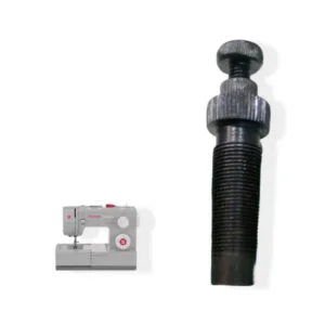 Tornillo presión T19 para prensatela con poste, repuesto metálico para máquinas de coser industriales.