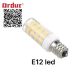 Imagen del Bombillo LED E12-2835-32LED – 32 Rosca Pequeña E12, mostrando su diseño compacto y tecnología LED de alta eficiencia para iluminar espacios pequeños de manera decorativa y funcional.