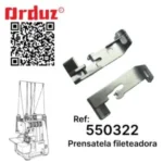 Prensatela Fileteadora Singer 14U 550322 – Repuesto duradero y preciso que asegura costuras uniformes y estables, optimizando el rendimiento y la estabilidad de las máquinas Singer 14U.