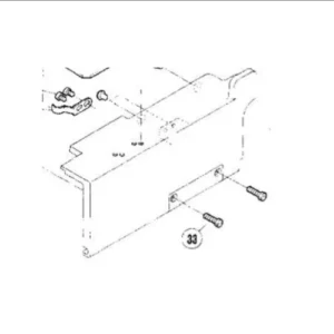 Tornillo de Tapa 7023 para máquina W500, repuesto resistente para sujeción segura y duradera en máquinas de coser industriales.