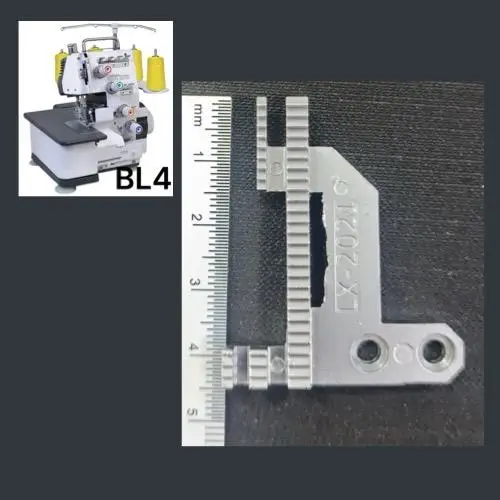 Diente de arrastre LX-2021 para máquina fileteadora BL4-34, repuesto de alta resistencia para avance de telas.