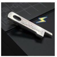 Cuchilla superior BL4-578644-2 para fileteadora Overlock, repuesto de alta precisión para cortes limpios y uniformes en costura industrial.