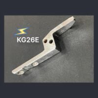 Soporte de planchuela 757-747 KG26E para fileteadora industrial, fabricado en metal resistente para costuras precisas y duraderas.