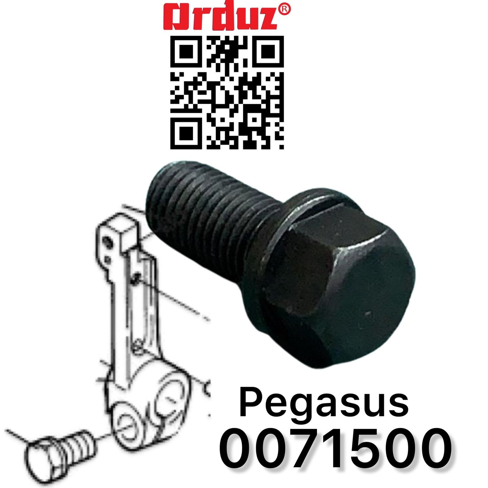 007150(A) TORNILLO SOPORTE LOOPER FILETEADORA PEGASUS