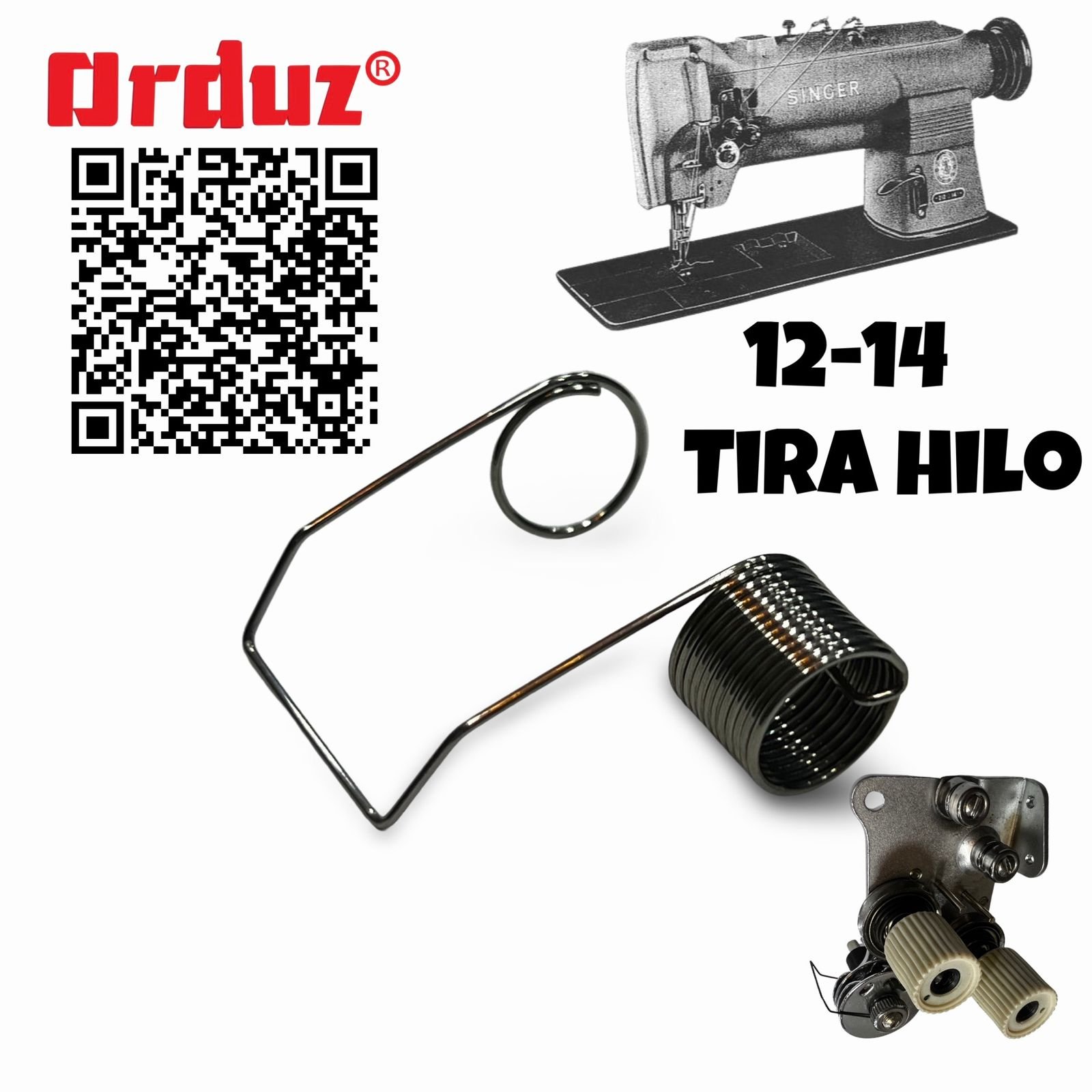 Tirahilo DE maquina de coser Doble Aguja DOS AGUJAS 12-14 / 155491-001 tira hilo