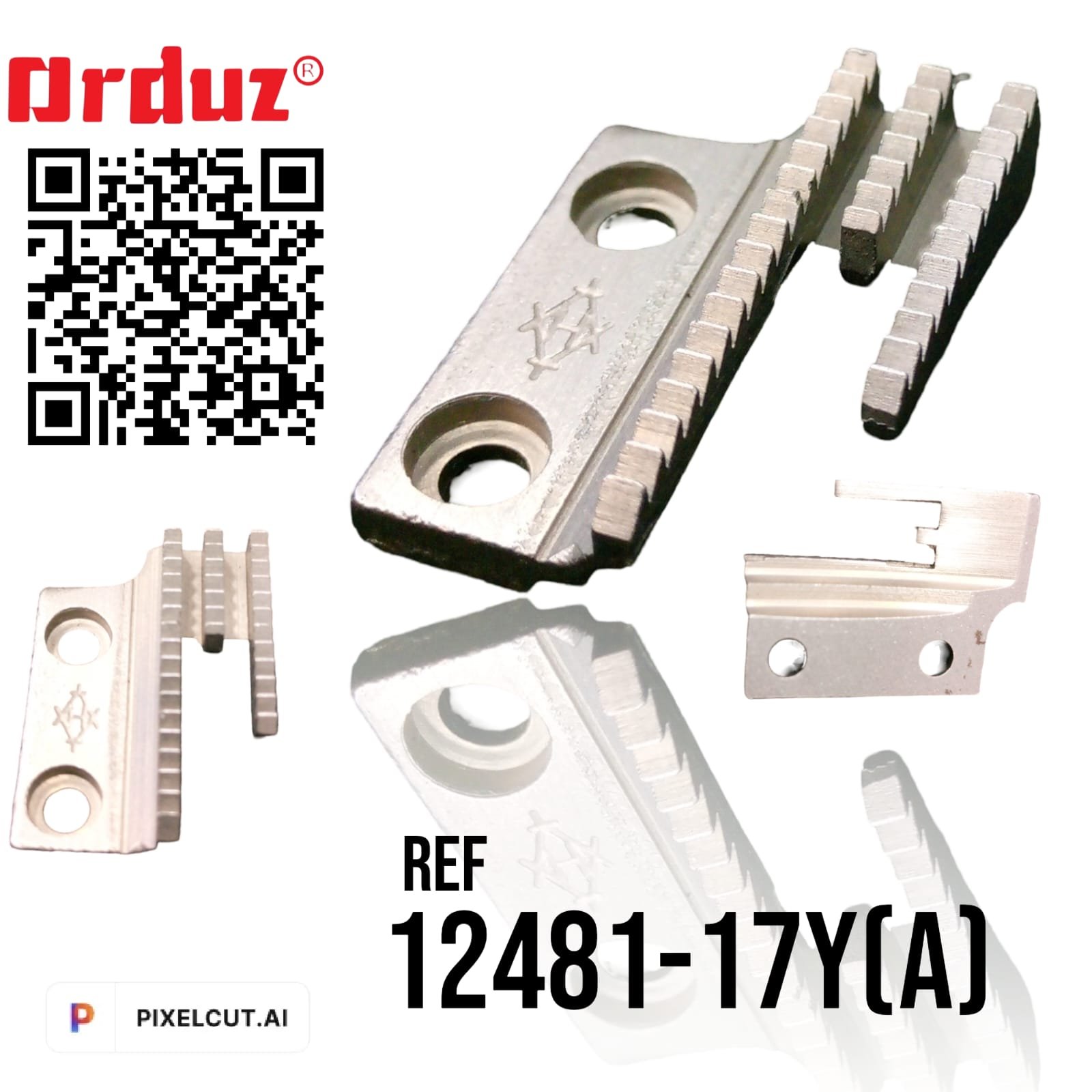 12481-17Y(A) DIENTE EN L PLANA LIVIANO REPUESTOS