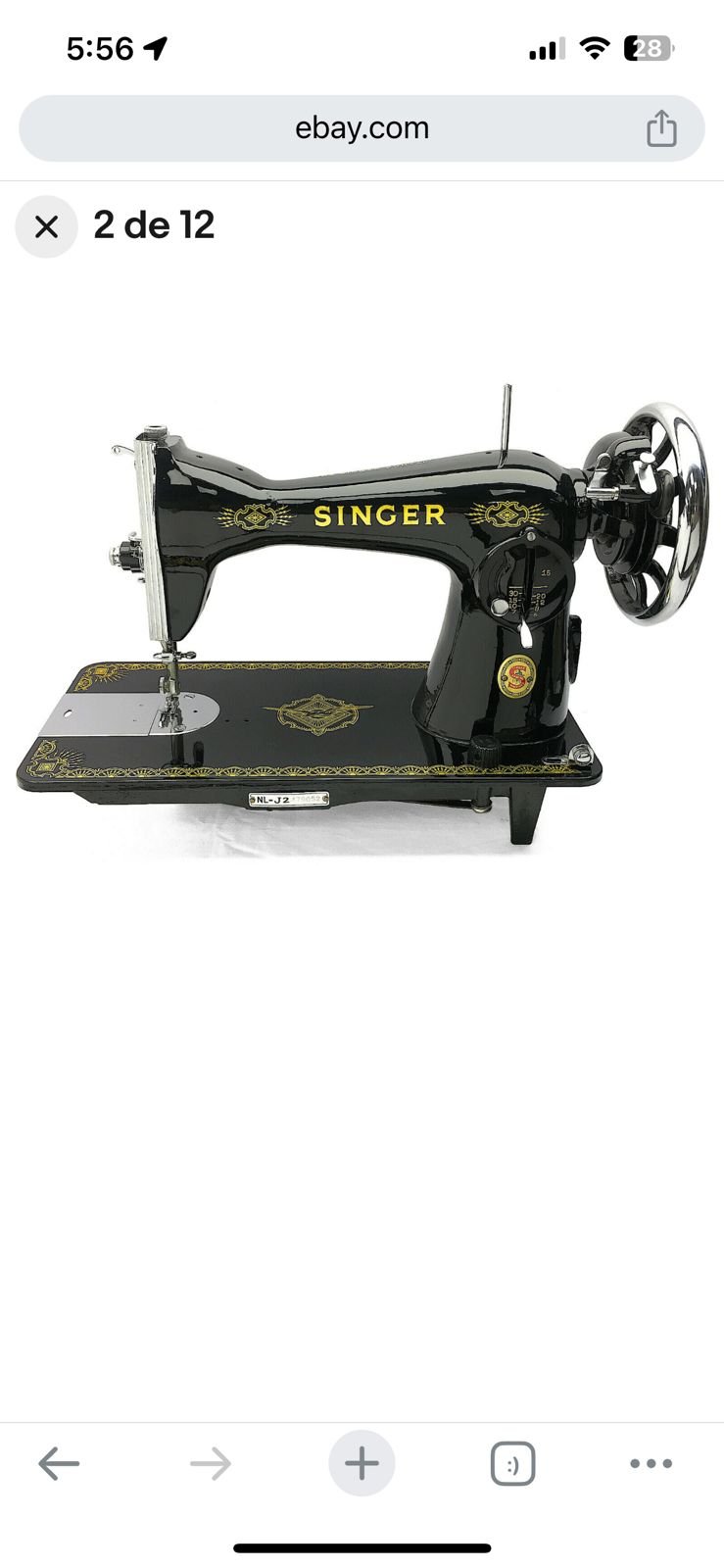 220920 (213) PALANCA TIRA HILO MAQUINA DE COSER FAMILIAR - Imagen 4