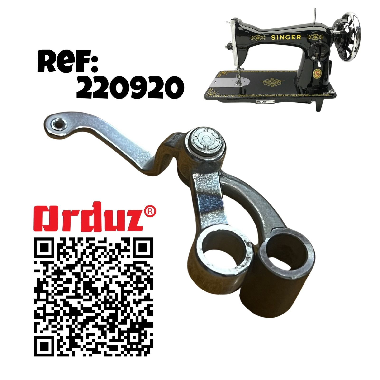 220920 (213) PALANCA TIRA HILO MAQUINA DE COSER FAMILIAR