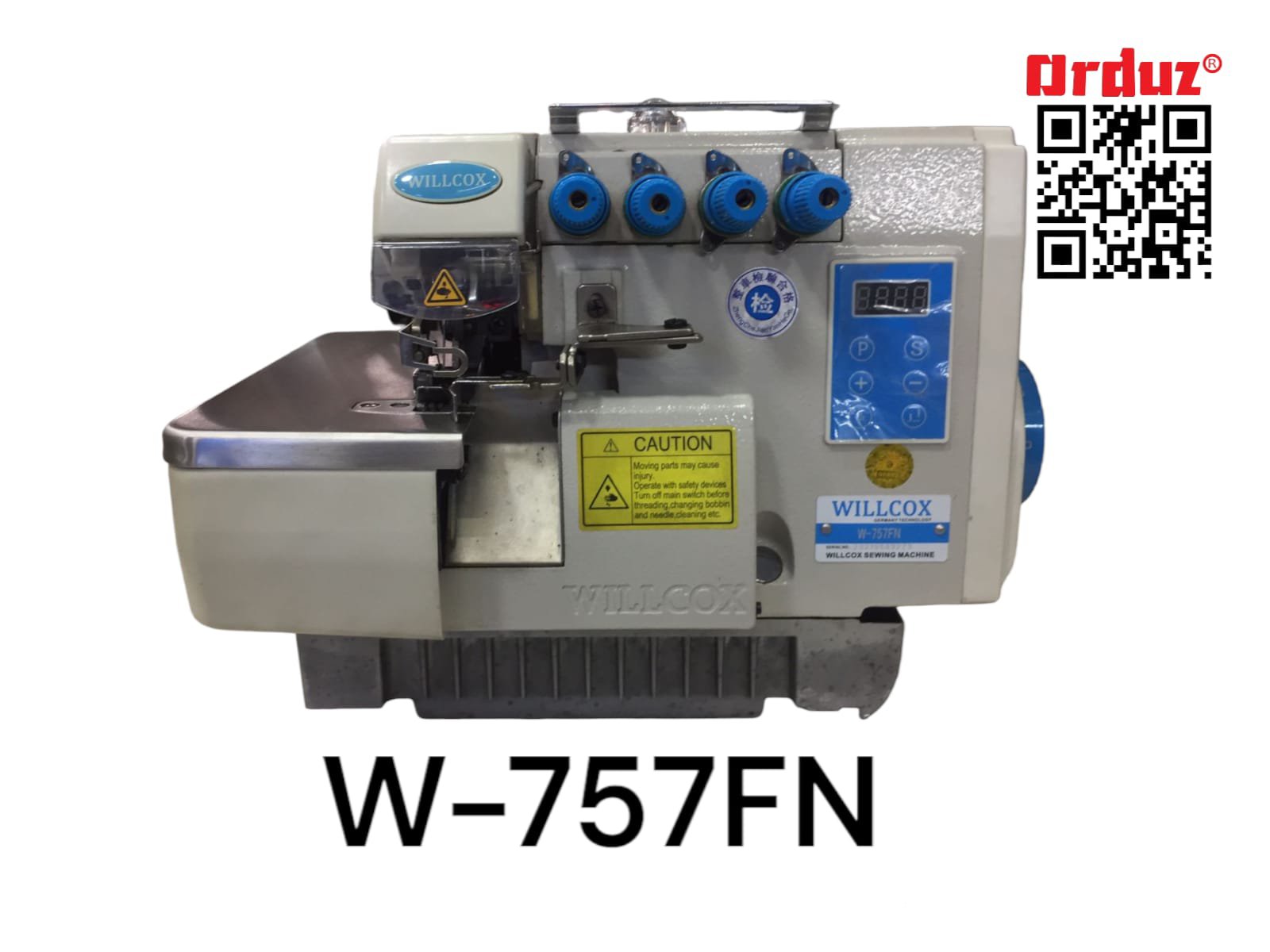 W-757FN FILETEADORA INDUSTRIAL 5 HILOS MECATRONICA  WILLCOX