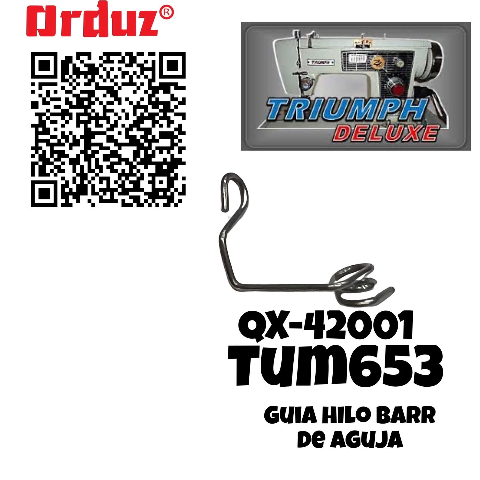 QX-42001 TUM653 GUIA HILO TRIUMHP BARRA AGUJA GUIA HILO FAMILIAR