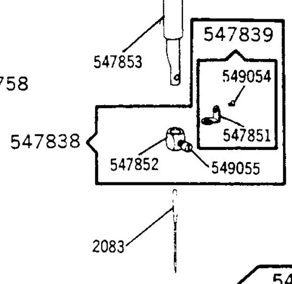 547851 502597 GUIA HILO BARRA DE AGUJA MAQUINA DE CODO SINGER 1822 SINGER 322 - Imagen 3