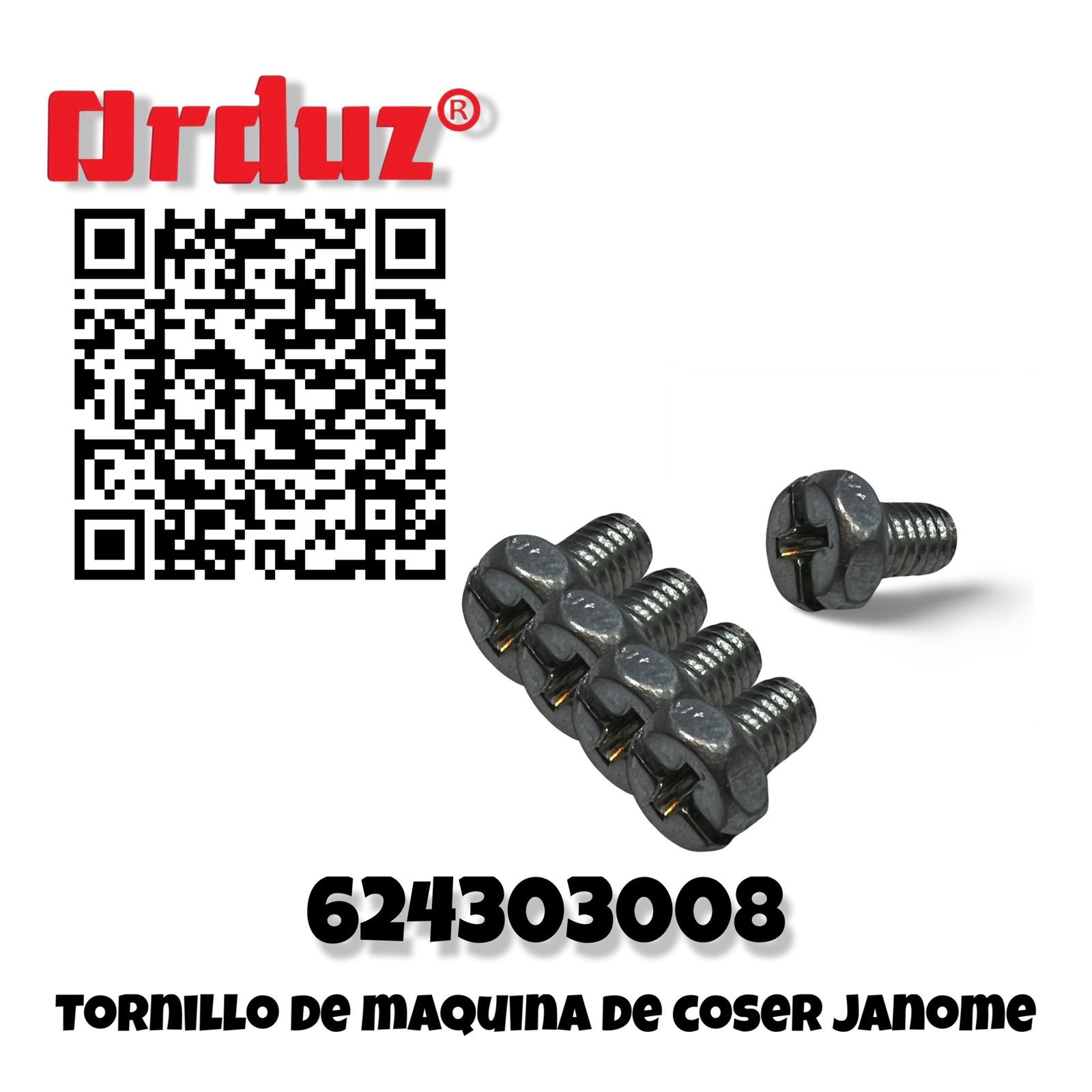 624303008 TORNILLO DE MAQUINA DE COSER JANOME
