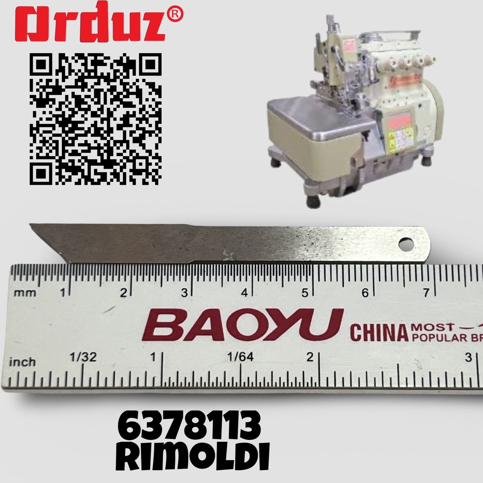 6378113 6378-113 CUCHILLA INFERIOR FILETEADORA RIMOLDI