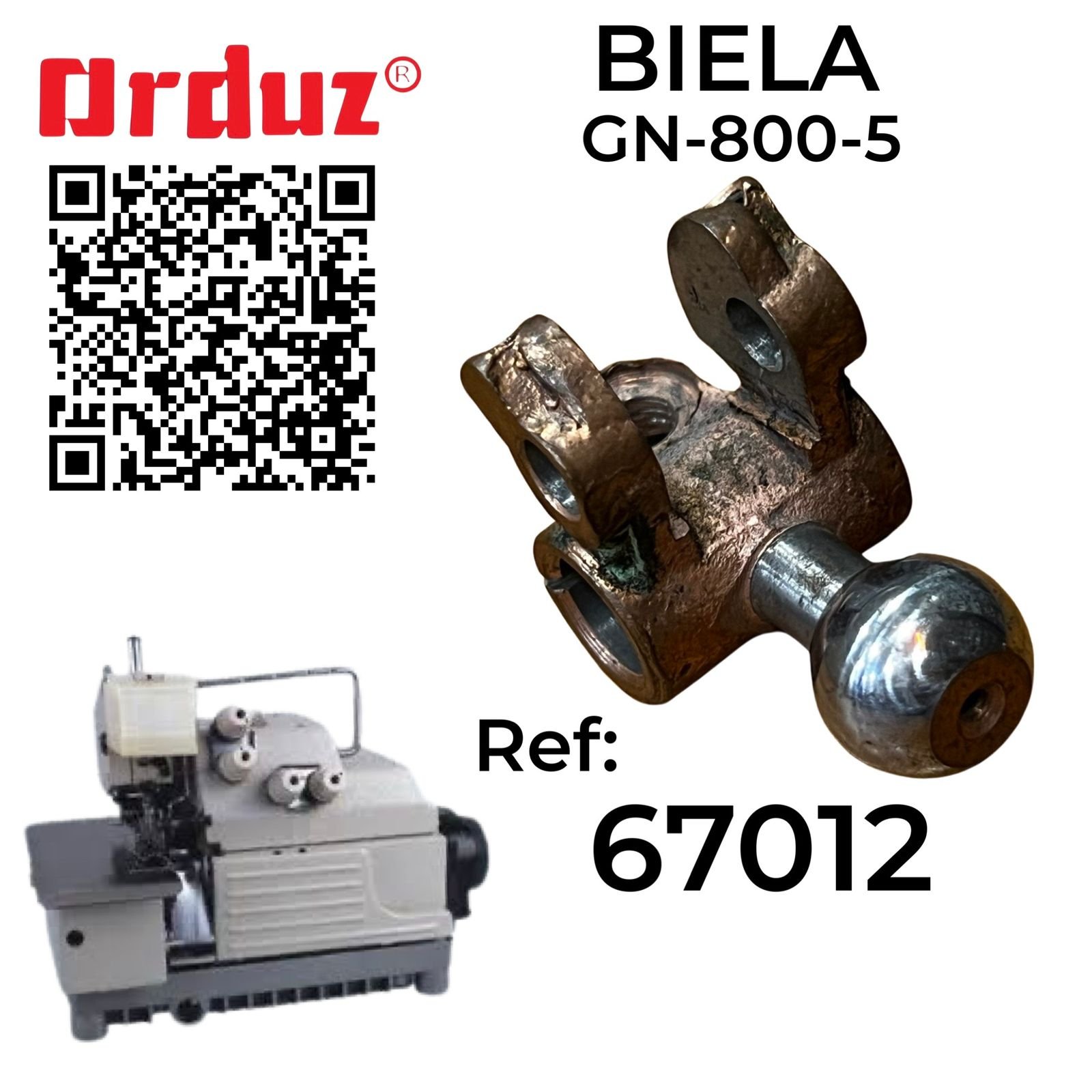 67012 BIELA DE FILETEADORA GN-800-5 REPUESTOS VIELA