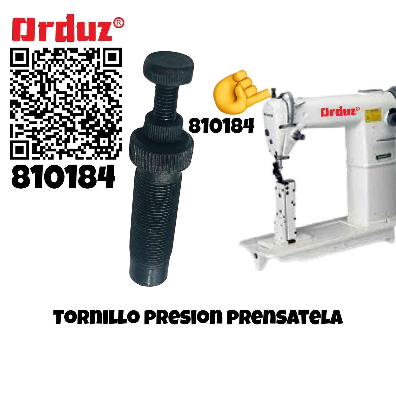 810184 TOENILLO DE PRECION PRENSATELA MAQUINA SE COSER POSTE 810-820 810184