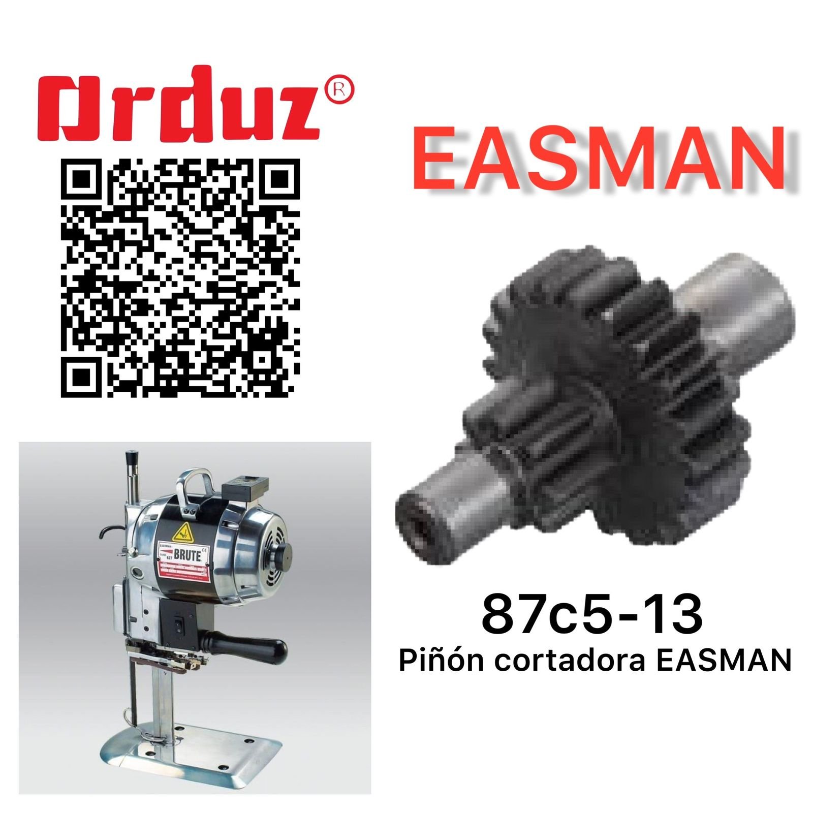 87C5-13 PIÑON EASTMAN HISMAN CORTADORA DE TELA REPUESTOS