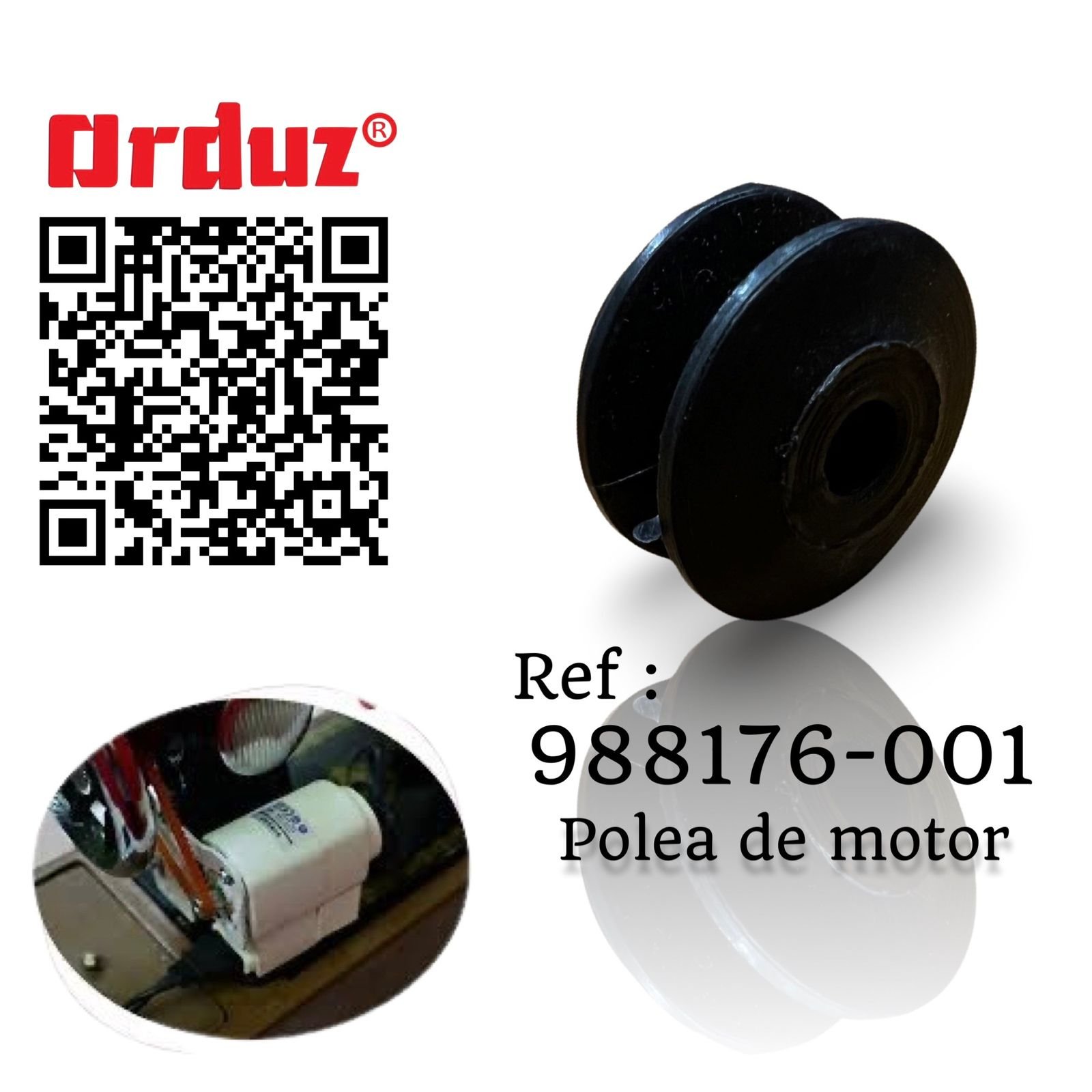 988176-001 POLEA DE MINI MOTOR SINGER RESPUESTOS