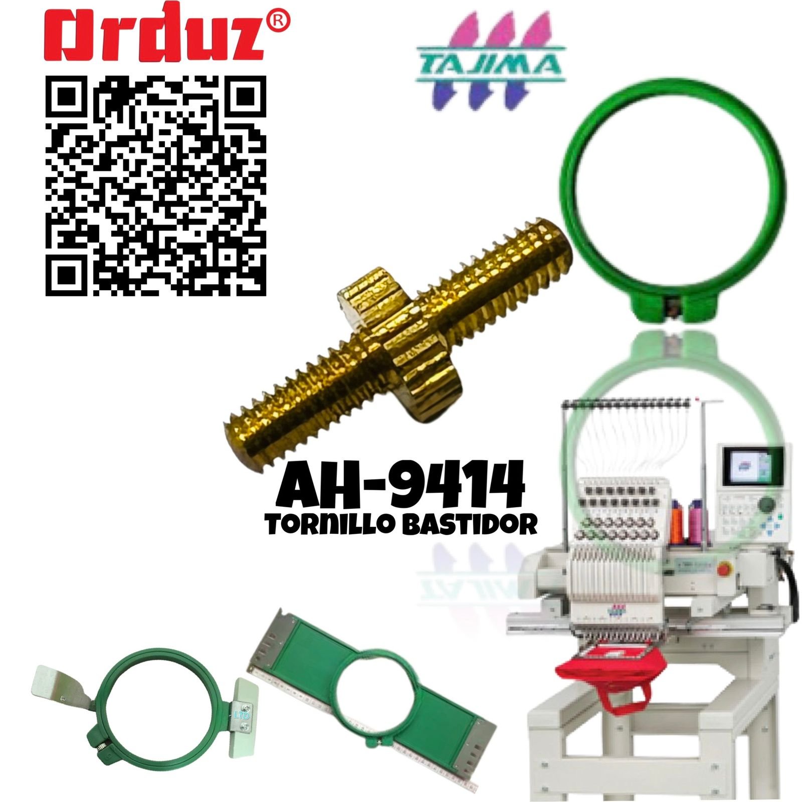 AH-9414 TORNILLO DE BASTIDOR DE BORDADORA TAJIMA