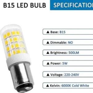 Bombillo de Bayoneta LED B15-2835-32LED - Imagen 4