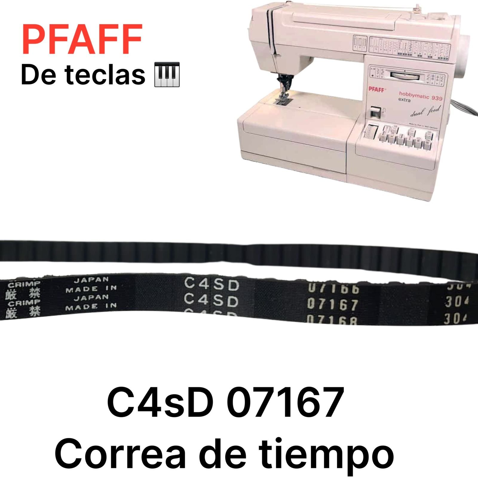 93-035121-05 C4SD 07167 160XL CORREA DE TIEMPO PFAFF 939