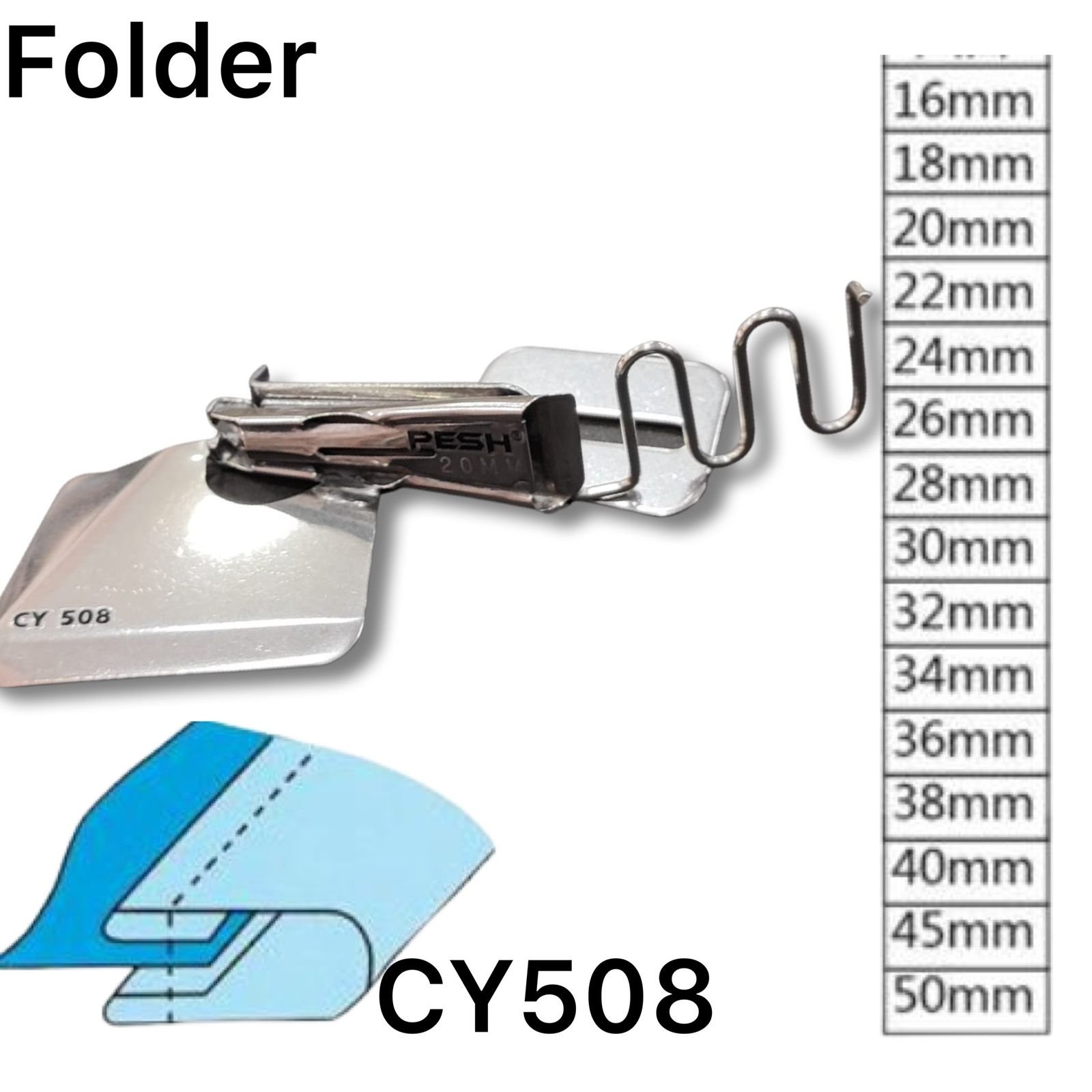 CY508  FOLDER DOBLE DOBLES TIPO SESGADOR