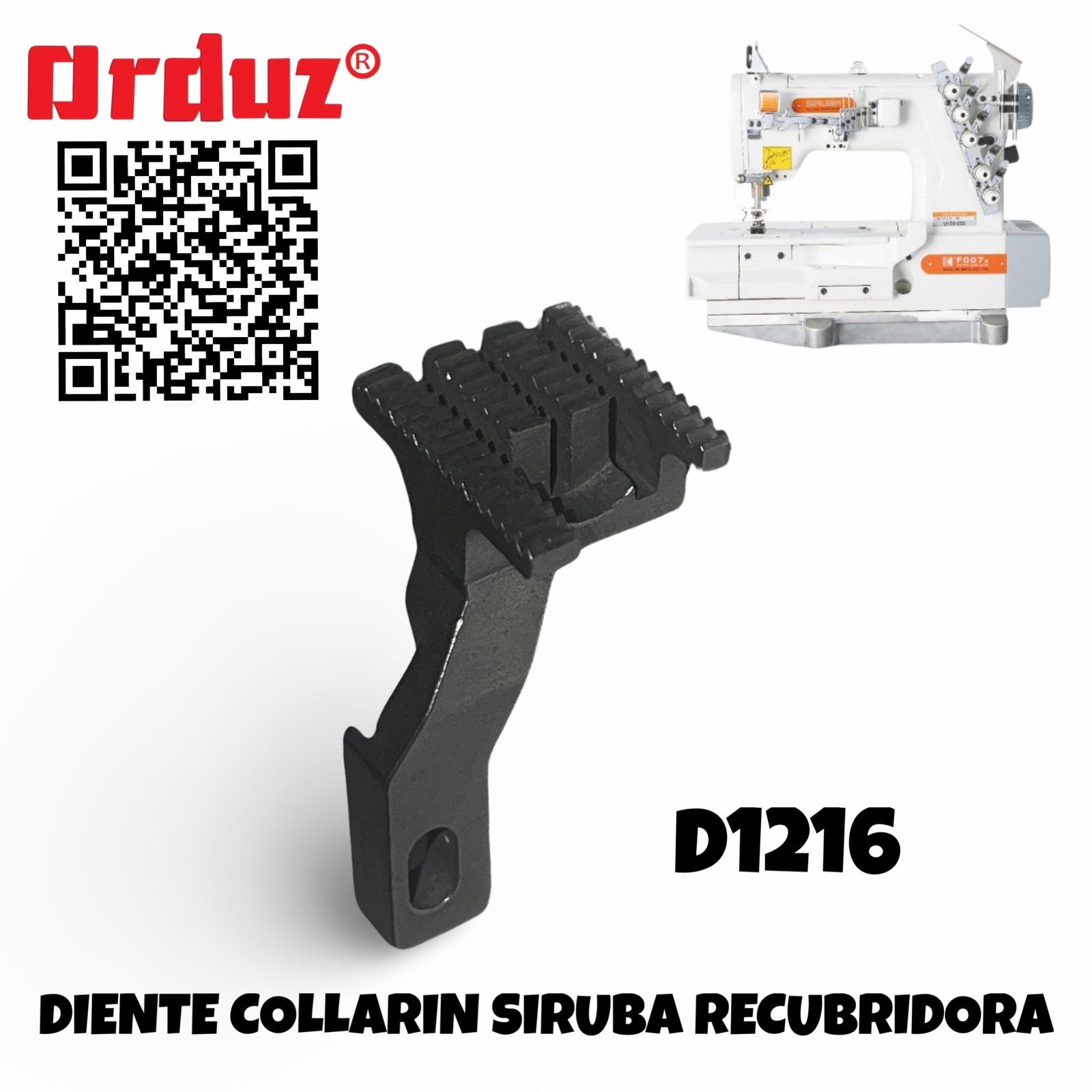 D1216 DIENTE COLLARIN SIRUBA DE RECUBRIDORA