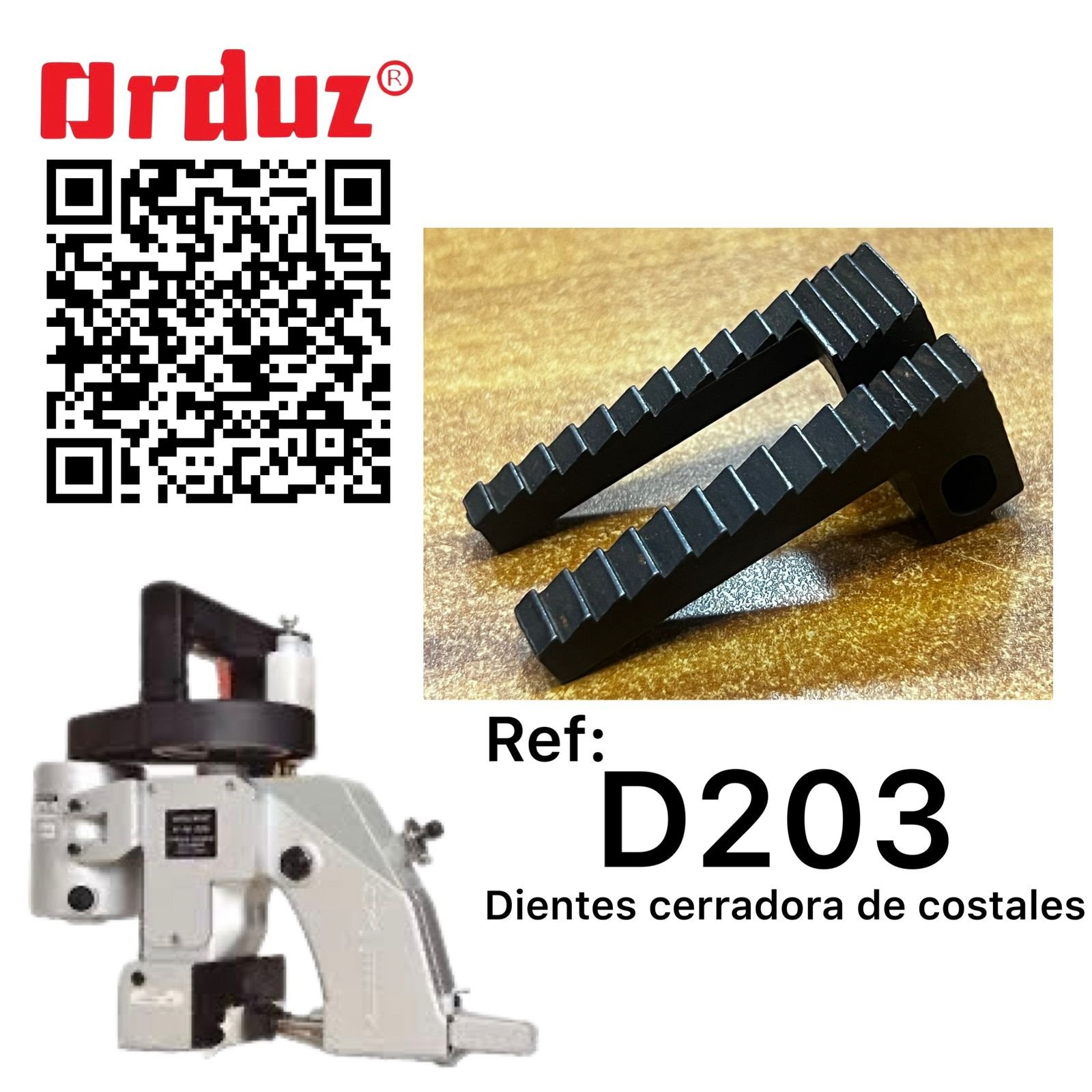 D203 DIENTE CERRADORA DE COSTALES