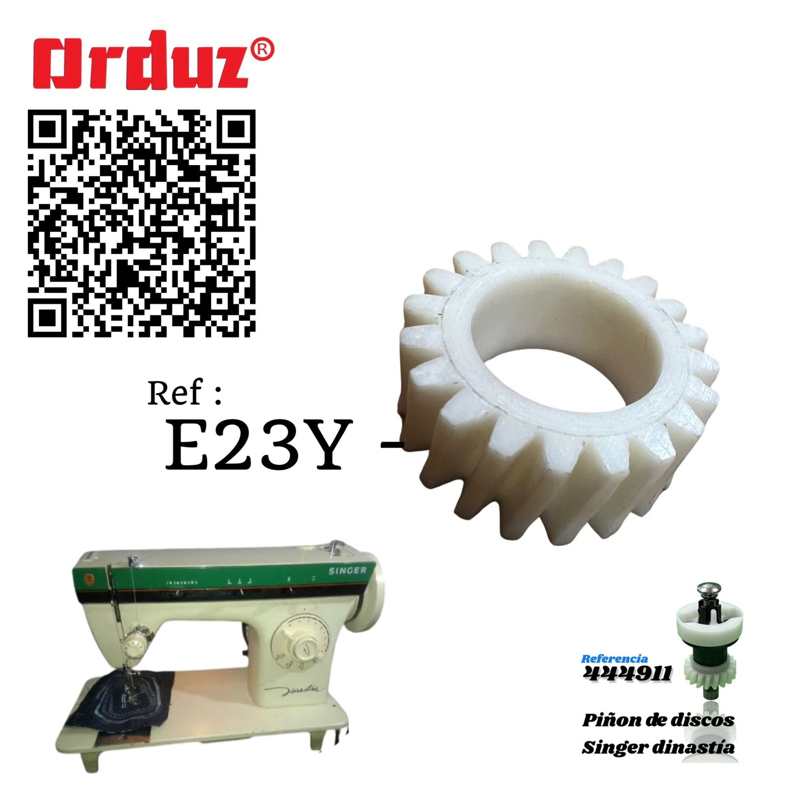 E23Y PIÑON SINGER PIÑON DE DISCOS SINGER ZZ REPUESTOS