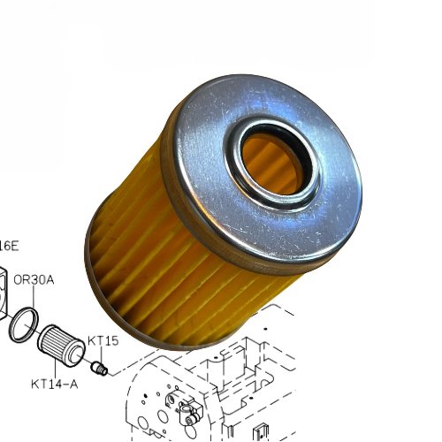 Filtro de Aceite para Fileteadora – Ref. KT14 / 206233 / 35385 (Repuesto para cárter de overlock)