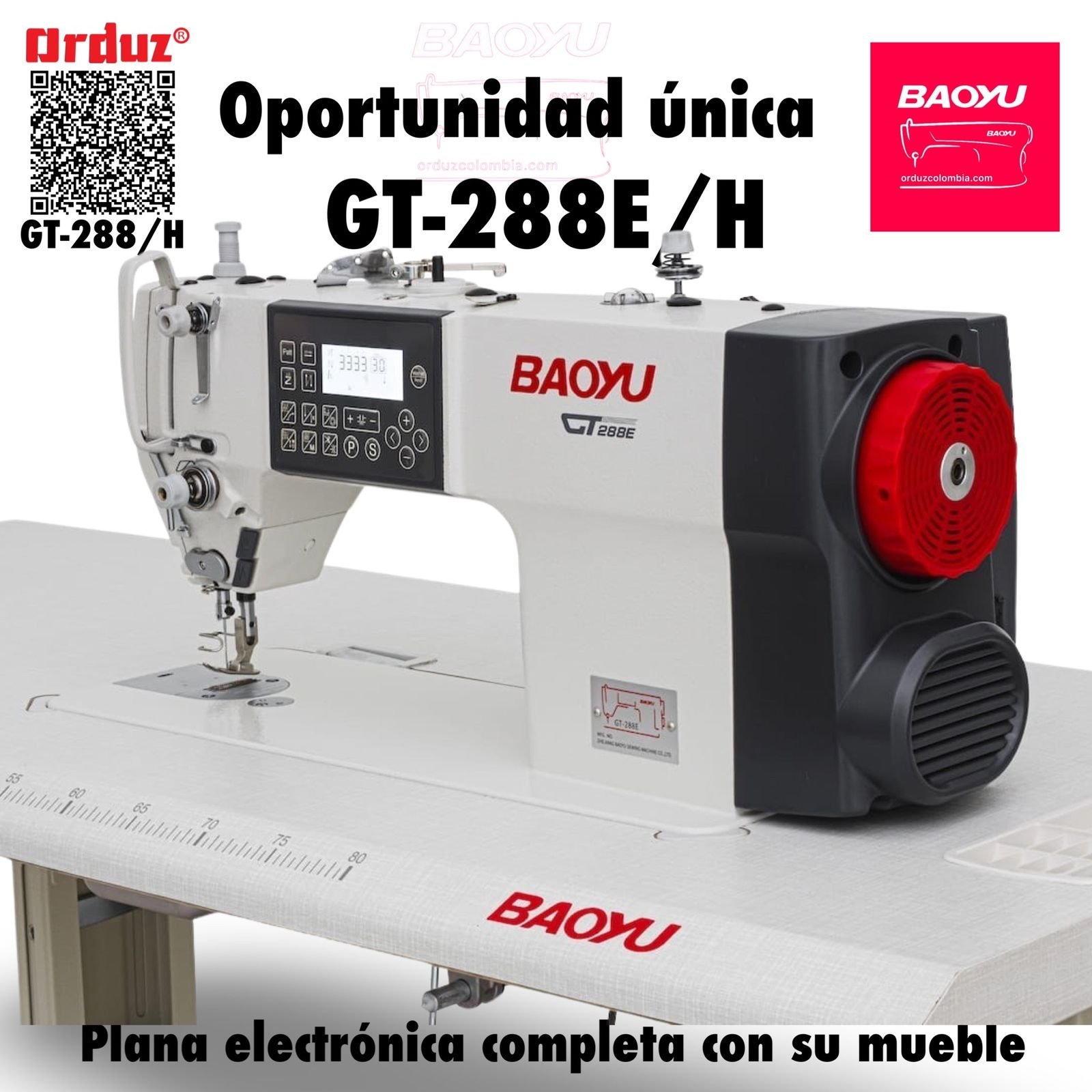 BAOYU GT-288H Máquina de Coser Computarizada