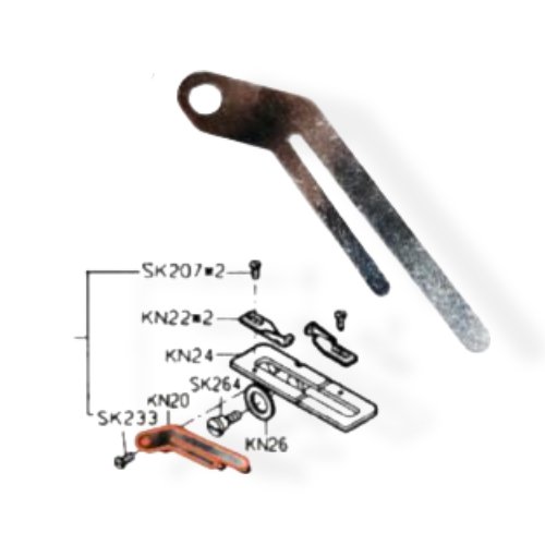 Guía Hilo KN20 para Máquina 757 de Puntada de Seguridad