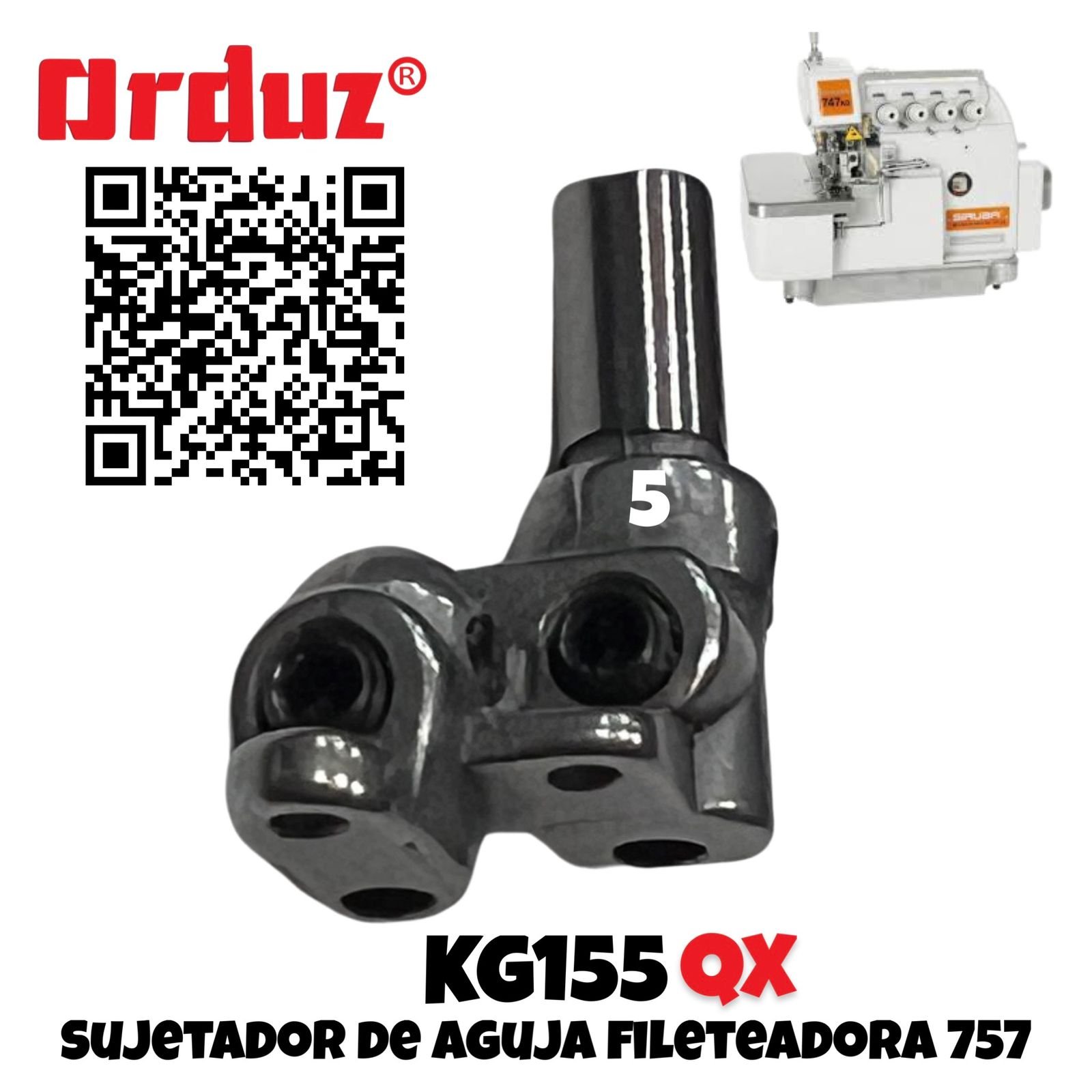 KG155QX SUJETADOR DE AGUJAS FILETEADORA757