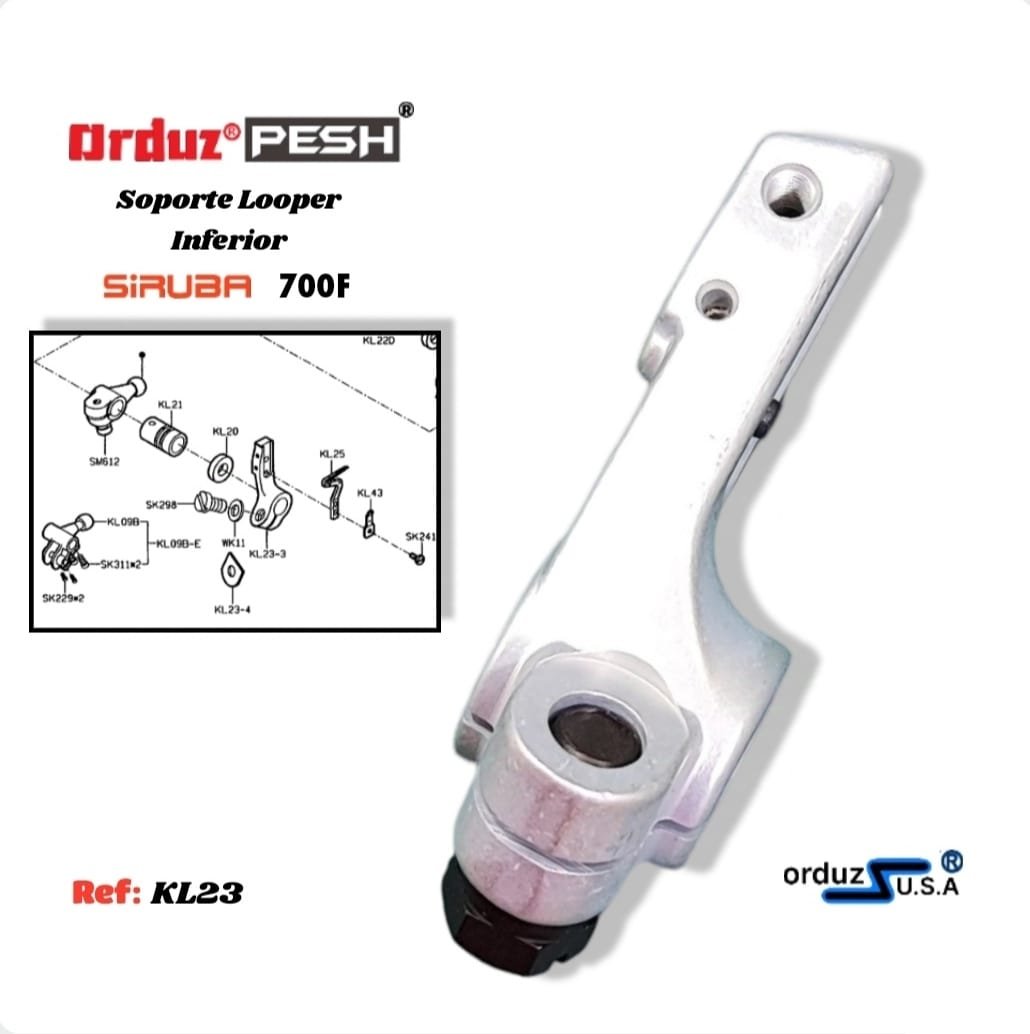 KL23 SOPORTE LOOPER INFERIOR SIRUBA 700F - Imagen 3