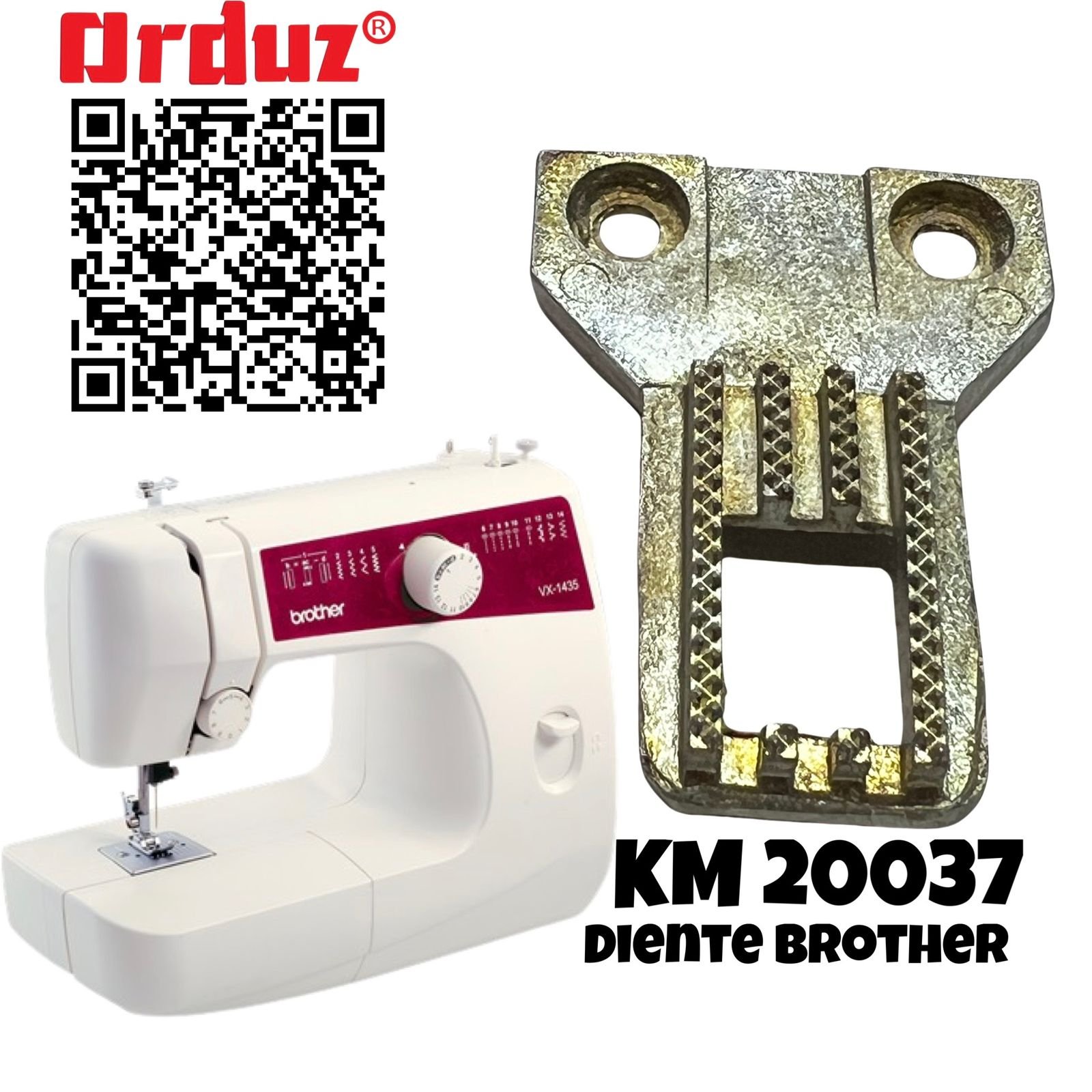 KM20037 XA4430051 XA0990051 DIENTE MAQUINA FAMILIAR BROTHER VX1435