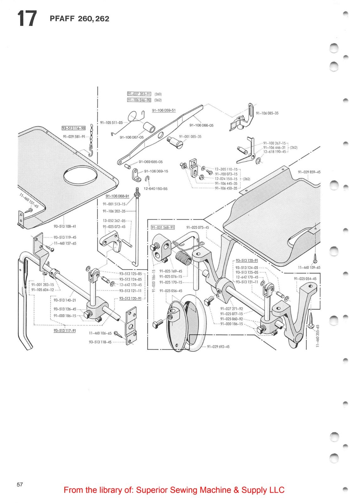 Catálogo de Partes para Máquina PFAFF 260 - Imagen 25