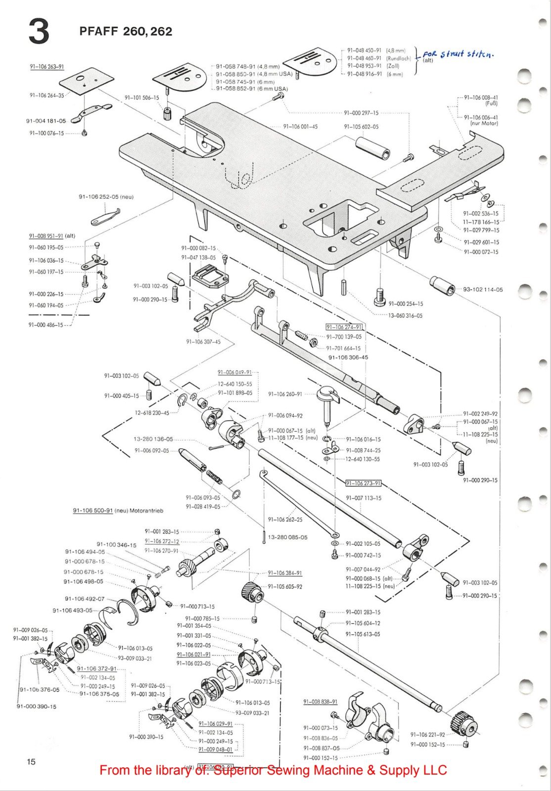 Catálogo de Partes para Máquina PFAFF 260 - Imagen 55