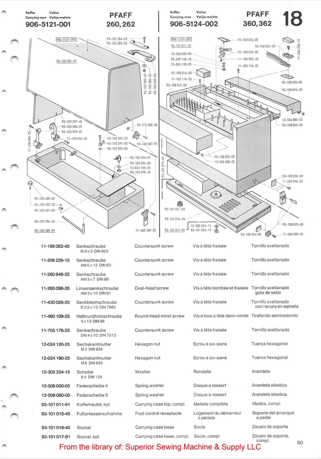 Catálogo de Partes para Máquina PFAFF 260 - Imagen 7