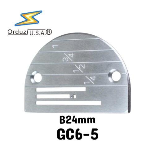 Planchuela B24 para Máquina Plana GC6-5 de 24 mm y 3 Carriles