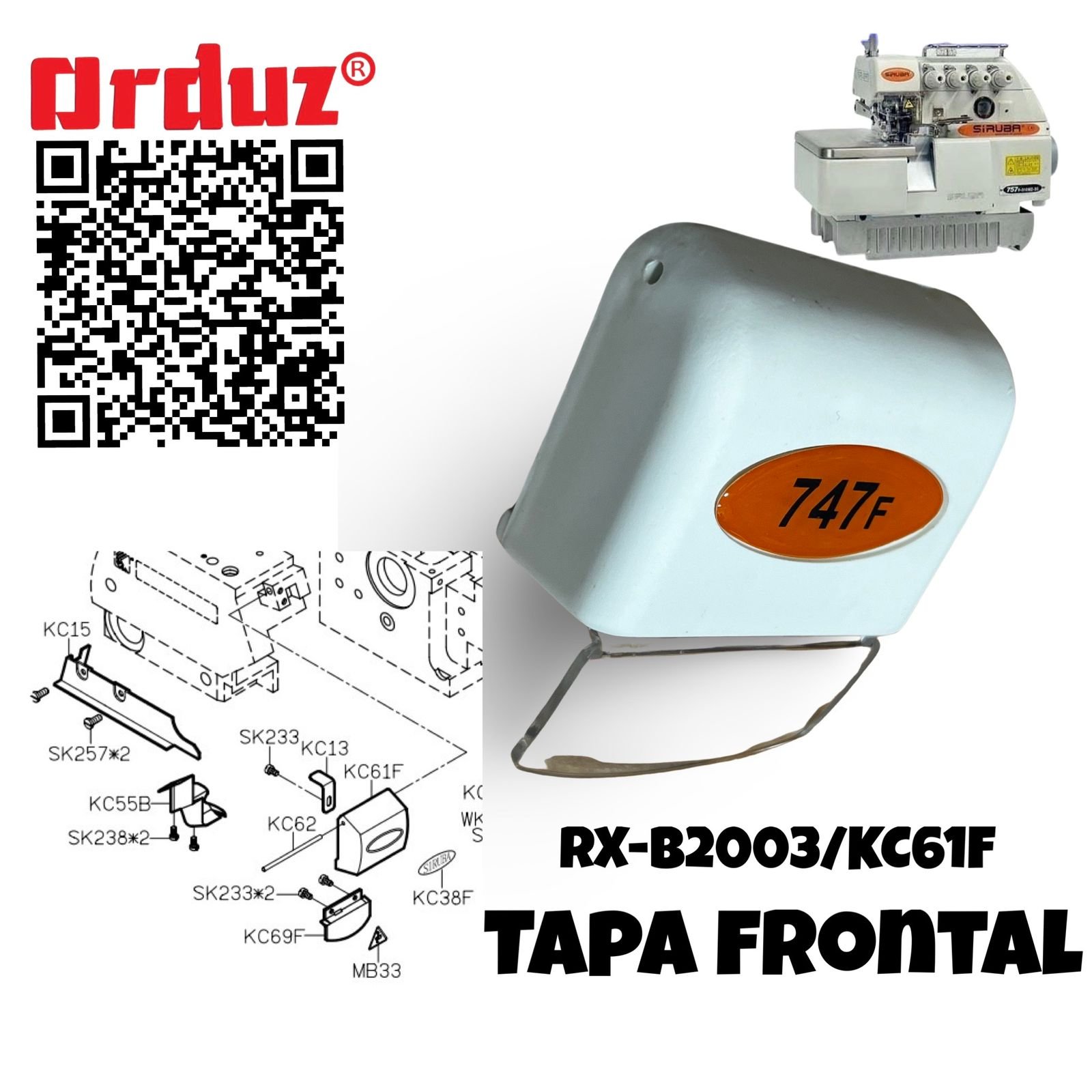 RX-B2003/KC61F TAPA FRONTAL 757