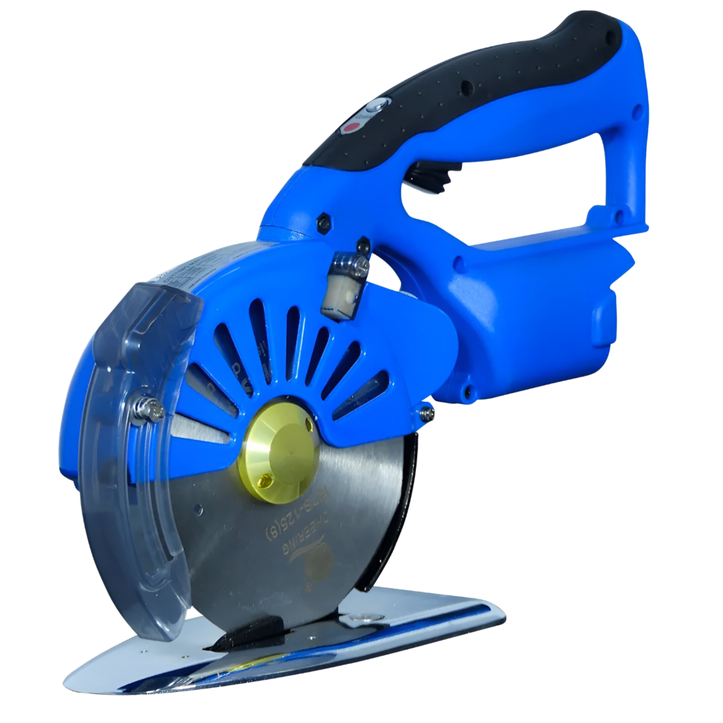 Cortadora circular de tela con batería