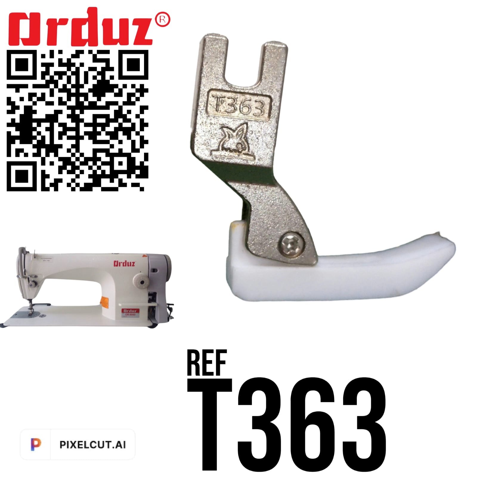 Prensatela T363 de Teflón para Cierre Doble - Imagen 5